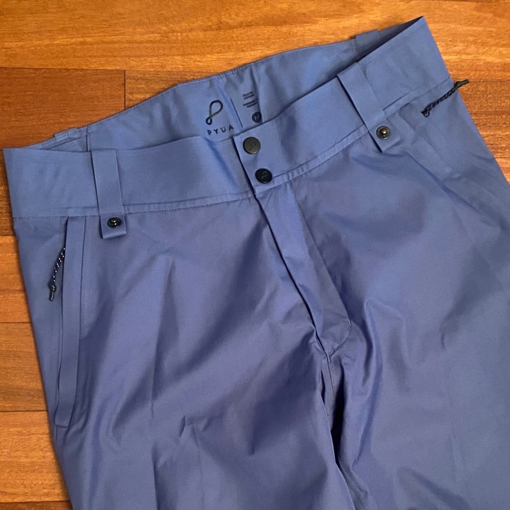Snowboarding Sympatex Pyua Snow Pants Womens Sz Medium Sky Blue EUC Waterproof